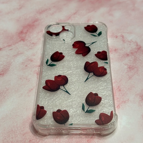 iPhone 14 Red Tulip Case - Picture 4 of 4